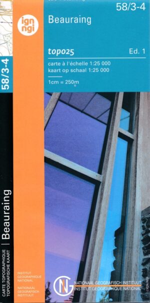 NGI-58/3-4  Agimont-Beauraing | topografische wandelkaart 1:25.000 9789462353886  Nationaal Geografisch Instituut NGI Wallonië 1:25.000  Wandelkaarten Wallonië (Ardennen)