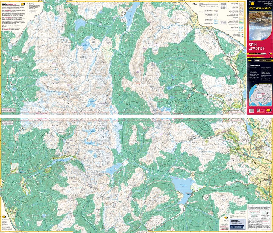 wandelkaart Galloway Hills 1:25.000 Superwalker 9781851376070 Harvey Maps Wandelkaarten Zuid-Schotland wandelkaart Galloway Hills 1:25.000 Superwalker 9781851376070 Harvey Maps Wandelkaarten Zuid-Schotland