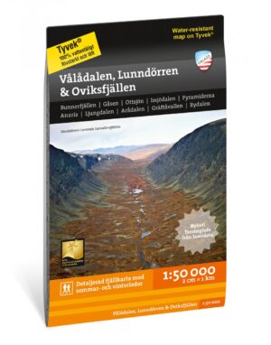 CAL-064  Vålådalen, Lunndörren & Oviksfjällen wandelkaart 1:50.000 9789188335395  Calazo Calazo Zweden midden  Wandelkaarten Midden Zweden