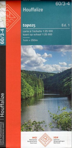 NGI-60/3-4  Wibrin-Houffalize | topografische wandelkaart 1:25.000 9789462354425  Nationaal Geografisch Instituut NGI Wallonië 1:25.000  Wandelkaarten Wallonië (Ardennen)