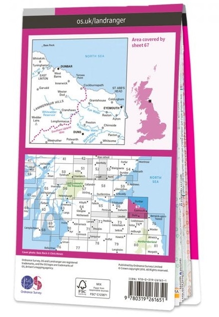LR-067 Duns, Dunbar + Eyemouth | topografische wandelkaart 9780319261651 Ordnance Survey Landranger Maps 1:50.000 Wandelkaarten Zuid-Schotland LR-067 Duns, Dunbar + Eyemouth | topografische wandelkaart 9780319261651 Ordnance Survey Landranger Maps 1:50.000 Wandelkaarten Zuid-Schotland