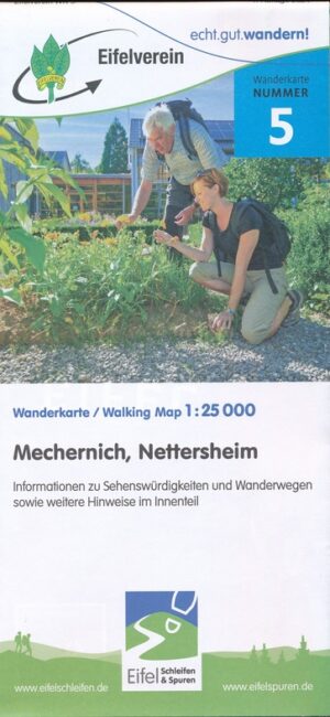 wandelkaart EV-05  Kall, Kommern, Mechernich 1:25.000 9783944620367  Eifelverein Wandelkaarten Eifel  Wandelkaarten Eifel