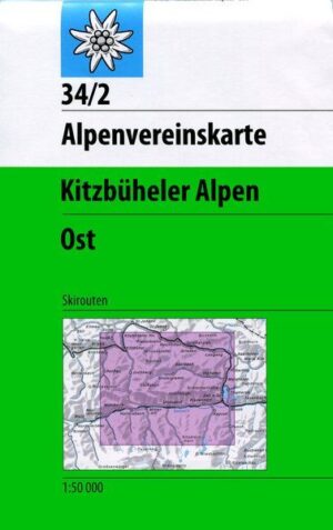 Ski-34/2 Kitzbüheler Alpen Ost | toerskikaart 1:50.000[2015] 9783928777483  AlpenVerein Skirouten  Wintersport Tirol