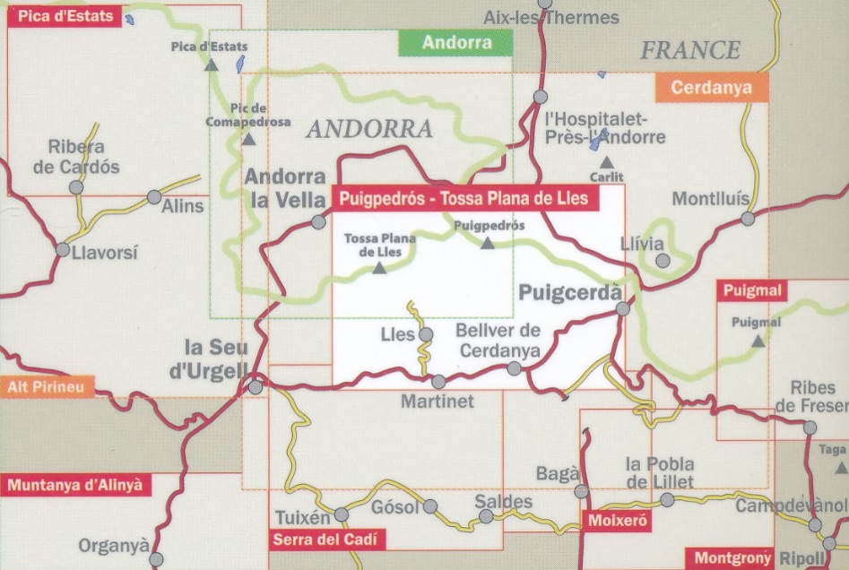 wandelkaart Puigpedros - Tossa Plana de Lles - Cerdanya 1:25.000 9788480907361 Editorial Alpina Wandelkaarten wandelkaart Puigpedros - Tossa Plana de Lles - Cerdanya 1:25.000 9788480907361 Editorial Alpina Wandelkaarten