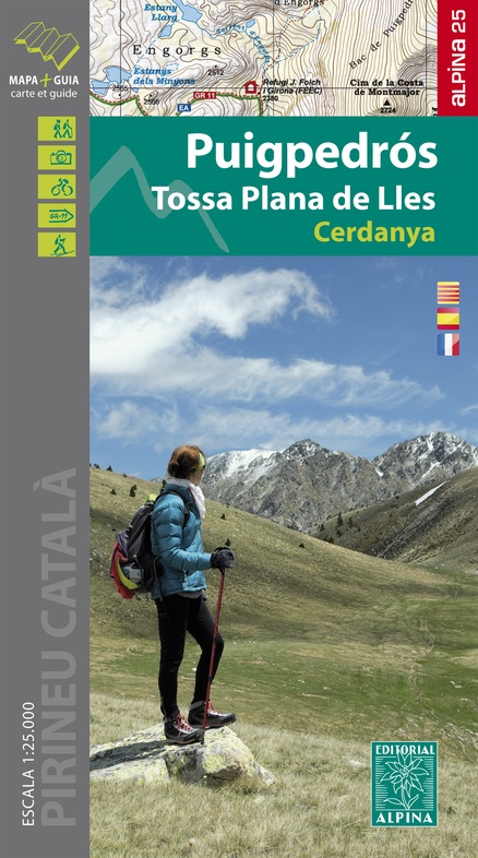 wandelkaart Puigpedros - Tossa Plana de Lles - Cerdanya 1:25.000 9788480907361 Editorial Alpina Wandelkaarten wandelkaart Puigpedros - Tossa Plana de Lles - Cerdanya 1:25.000 9788480907361 Editorial Alpina Wandelkaarten