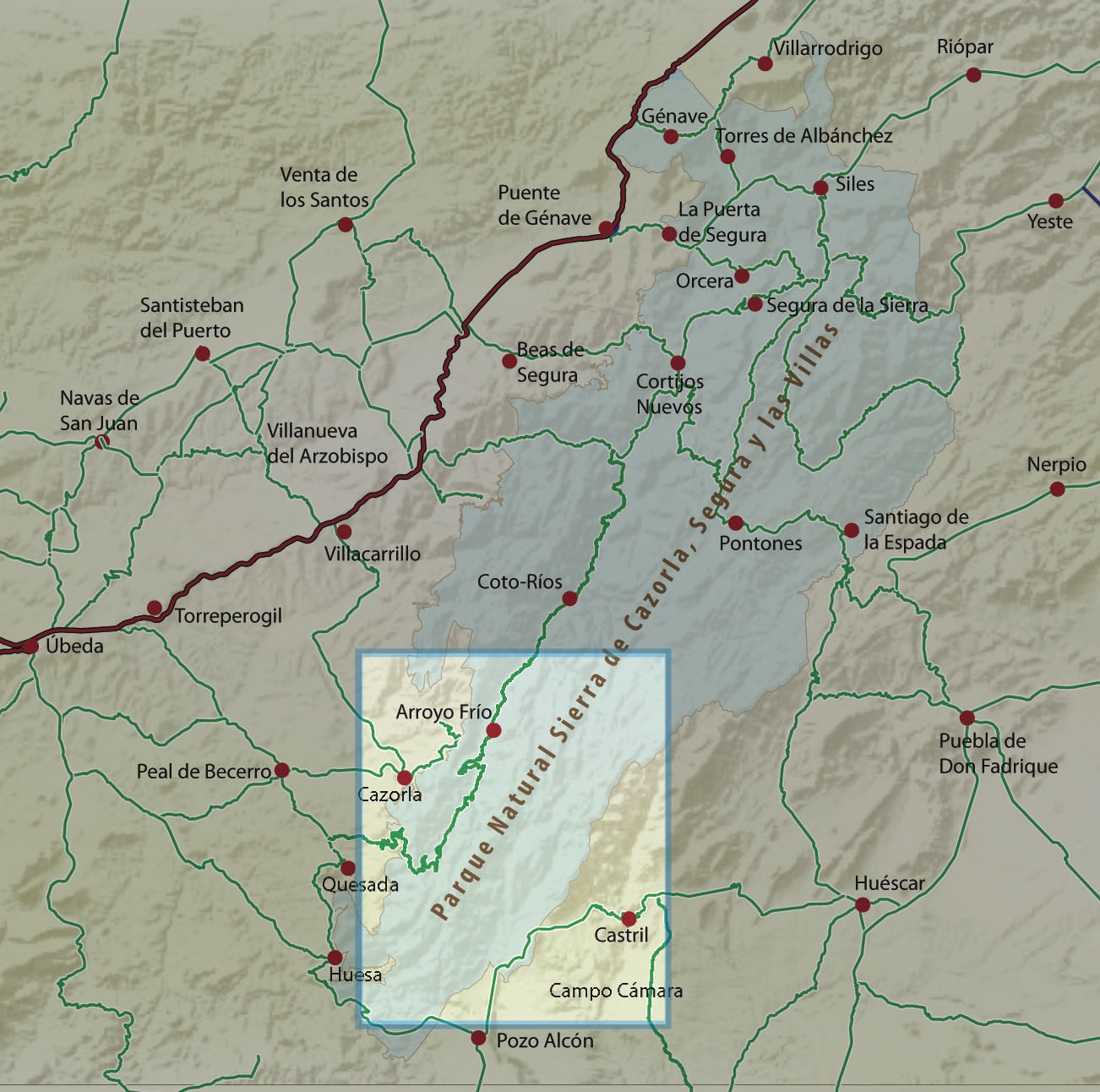 wandelkaart Sierra de Cazorla 1:40.000 9788494365225 Penibetica Wandelkaarten Prov. Jaén & Almería (Oost-Andalusië) wandelkaart Sierra de Cazorla 1:40.000 9788494365225 Penibetica Wandelkaarten Prov. Jaén & Almería (Oost-Andalusië)
