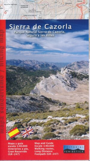 wandelkaart Sierra de Cazorla 1:40.000 9788494365225  Penibetica   Wandelkaarten Prov. Jaén & Almería (Oost-Andalusië)