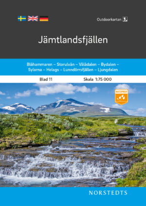 OK-11 wandelkaart Jämtlandsfjällen 1:75.000 9789113105086  Norstedts Outdoorkartan (Fjällkartan)  Wandelkaarten Midden Zweden