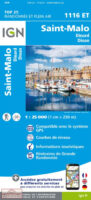 wandelkaart 1116ET St-Malo, Dinard, Dinan 1:25.000 9782758551799  IGN IGN 25 Bretagne  Wandelkaarten Bretagne