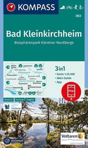 Kompass wandelkaart KP-063 Bad Kleinkirchheim/N.P. Nockberge 9783991213345  Kompass Wandelkaarten Kompass Oostenrijk  Wandelkaarten Karinthië