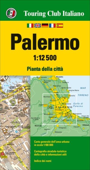 Palermo 1:12.500 9788836578047  TCI TCI Stadsplattegronden  Stadsplattegronden Sicilië