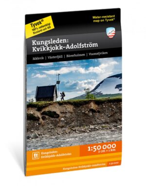 CAL-051  Kungsleden: traject Kvikkjokk–Adolfström wandelkaart 1:50.000 9789188779939  Calazo Calazo Zweeds Lapland  Meerdaagse wandelroutes, Wandelkaarten Zweeds-Lapland (Norrbottens Län)
