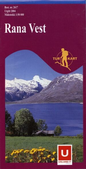 DNT-2617 Rana Vest - topografische wandelkaart 7046660026175  Nordeca Turkart Norge 1:50.000  Wandelkaarten Midden-Noorwegen