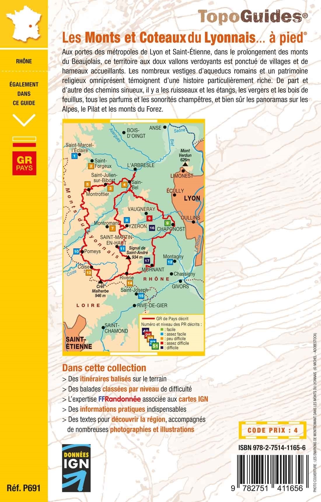 P691 Les Monts Coteaux du Lyonnais | wandelgids 9782751411656 FFRP Topoguides Meerdaagse wandelroutes, Wandelgidsen, Wijnreisgidsen Lyon en omgeving P691 Les Monts Coteaux du Lyonnais | wandelgids 9782751411656 FFRP Topoguides Meerdaagse wandelroutes, Wandelgidsen, Wijnreisgidsen Lyon en omgeving