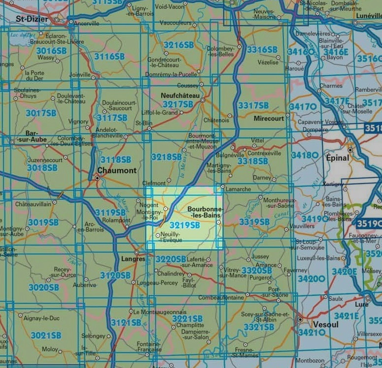 SB-3219 Bourbonne-les-Bains - Val-de-Meuse | wandelkaart 1:25.000 9782758535768 IGN IGN 25 Champagne / Ardennes Wandelkaarten Champagne, Franse Ardennen SB-3219 Bourbonne-les-Bains - Val-de-Meuse | wandelkaart 1:25.000 9782758535768 IGN IGN 25 Champagne / Ardennes Wandelkaarten Champagne, Franse Ardennen