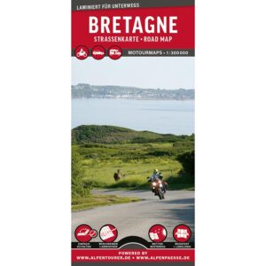 motortourkaart Bretagne 1:300.000 MoTourMap 9783939997603  Motourmedia MoTourMaps  Landkaarten en wegenkaarten, Motorsport Bretagne