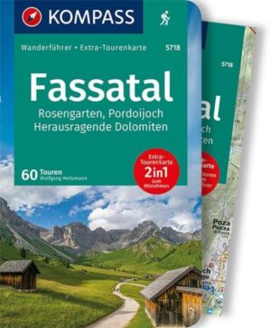 Kompass wandelgids Fassatal | Wanderführer KP-5718 9783991211372  Kompass Kompass Wanderführer  Wandelgidsen Zuid-Tirol, Dolomieten