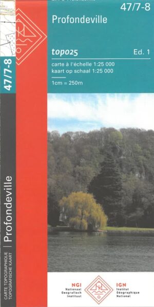 NGI-47/7-8  Profondeville / Namur Sud | topografische wandelkaart  1:25.000 9789462353749  Nationaal Geografisch Instituut NGI Wallonië 1:25.000  Wandelkaarten Wallonië (Ardennen)