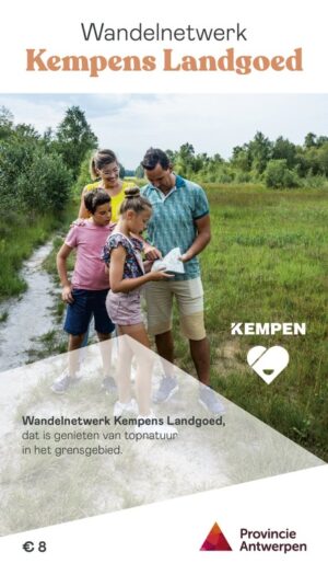 wandelkaart Kempens Landgoed 1:25.000 9789464332834  Provincie Antwerpen Wandelnetwerk  Wandelkaarten Antwerpen & oostelijk Vlaanderen
