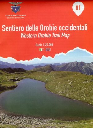 Foglio 1 | wandelkaart Sentiero delle Orobie occidentali INGENIA F.01  Ingenia / CAI Bergamo Provincia di Bergamo 1:25.000  Wandelkaarten Milaan, Lombardije, Italiaanse Meren