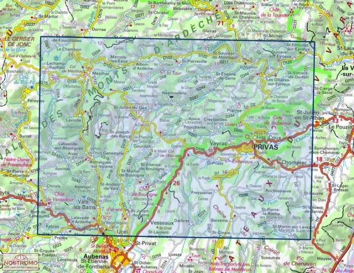 wandelkaart 2937OT Privas, Vals-les-Bains 1:25.000 9782758551904 IGN IGN 25 Ardèche / Drôme Wandelkaarten Ardèche, Drôme wandelkaart 2937OT Privas, Vals-les-Bains 1:25.000 9782758551904 IGN IGN 25 Ardèche / Drôme Wandelkaarten Ardèche, Drôme