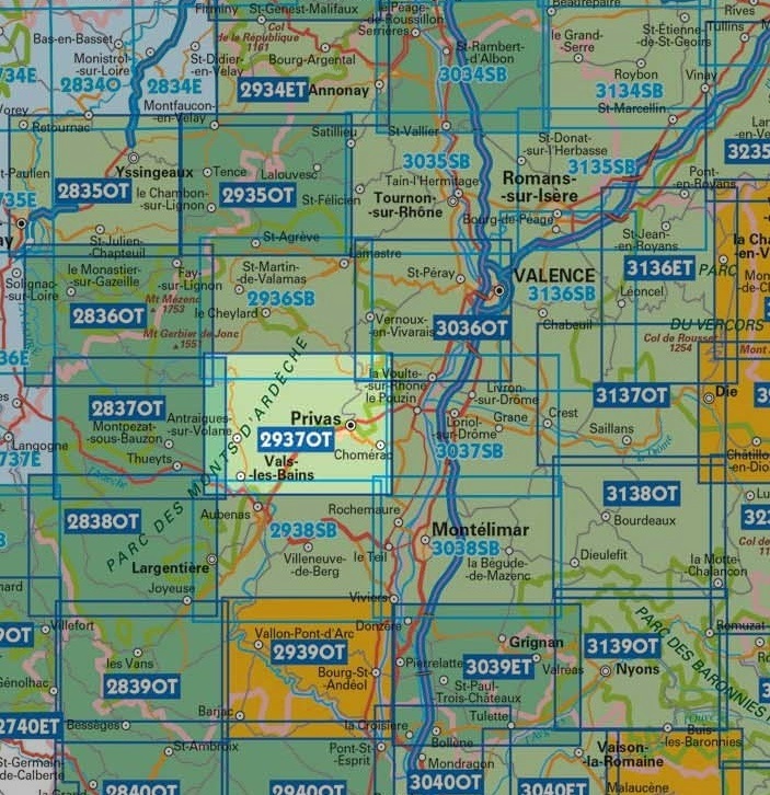 wandelkaart 2937OT Privas, Vals-les-Bains 1:25.000 9782758551904 IGN IGN 25 Ardèche / Drôme Wandelkaarten Ardèche, Drôme wandelkaart 2937OT Privas, Vals-les-Bains 1:25.000 9782758551904 IGN IGN 25 Ardèche / Drôme Wandelkaarten Ardèche, Drôme