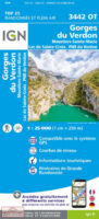 wandelkaart 3442OT Gorges du Verdon 1:25.000 9782758552369  IGN IGN 25 Franse Alpen/ zuidhelft  Wandelkaarten Haute-Provence, Verdon, Var