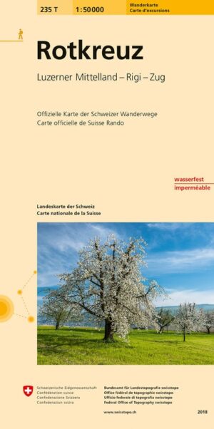 topografische wandelkaart 235T Rotkreuz [2018] 9783302302355  Bundesamt / Swisstopo T-serie 1:50.000  Wandelkaarten Midden- en Oost-Zwitserland