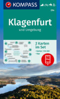 Kompass wandelkaart KP-294 Klagenfurt und Umgebung 1:50.000 9783991215738  Kompass Wandelkaarten Kompass Oostenrijk  Wandelkaarten Karinthië