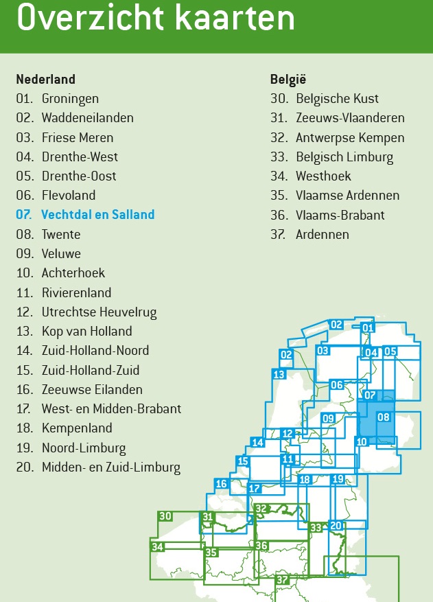 FFK-07 Vechtdal en Salland | VVV fietskaart 1:50.000 9789028705012 Falk Fietskaarten met Knooppunten Fietskaarten Kop van Overijssel, Vecht & Salland FFK-07 Vechtdal en Salland | VVV fietskaart 1:50.000 9789028705012 Falk Fietskaarten met Knooppunten Fietskaarten Kop van Overijssel, Vecht & Salland