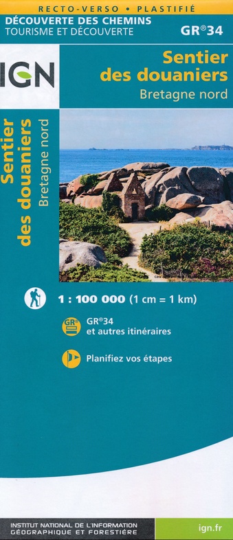 Le Sentier des Douaniers - GR-34 Bretagne Nord | wandelkaart 9782758551270 IGN découverte des chemins Meerdaagse wandelroutes, Wandelkaarten Bretagne Le Sentier des Douaniers - GR-34 Bretagne Nord | wandelkaart 9782758551270 IGN découverte des chemins Meerdaagse wandelroutes, Wandelkaarten Bretagne