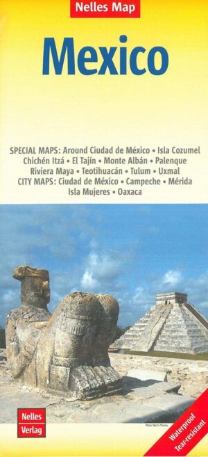 Mexico | wegenkaart - overzichtskaart 1:2.500.000 9783865742964  Nelles Nelles Maps  Landkaarten en wegenkaarten Mexico (en de Maya-regio)