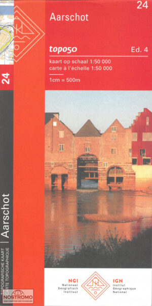 NGI-24  Aarschot (topografische kaart 1:50.000) 9789462354555  Nationaal Geografisch Instituut NGI Vlaanderen  Wandelkaarten Antwerpen & oostelijk Vlaanderen