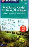 Kompass wandelkaart KP-884 Waldkirch, Kandel, St Peter 1:25.000 9783991215790  Kompass Wandelkaarten Kompass Zwarte Woud  Wandelkaarten Zwarte Woud
