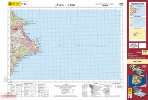 Hoja-823 Jávea, Xábia | top. wandelkaart 1:50.000 9788441603165  CNIG Spanje 1:50.000  Wandelkaarten Costa Blanca, Costa del Azahar, Castellón