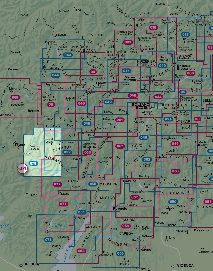 TAB-079 Alta Val Camonica | Tabacco wandelkaart 9788883151644 Tabacco Tabacco 1:25.000 Wandelkaarten Milaan, Lombardije, Italiaanse Meren, Zuid-Tirol, Dolomieten TAB-079 Alta Val Camonica | Tabacco wandelkaart 9788883151644 Tabacco Tabacco 1:25.000 Wandelkaarten Milaan, Lombardije, Italiaanse Meren, Zuid-Tirol, Dolomieten
