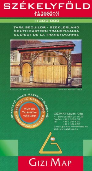 South Eastern Transsylvania 1:200.000 9789638680891  Gizi Map   Landkaarten en wegenkaarten Roemenië, Moldavië