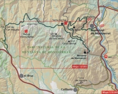 wandelkaart Montserrat 1:10.000 9788480908405 Editorial Alpina Wandelkaarten Catalonië wandelkaart Montserrat 1:10.000 9788480908405 Editorial Alpina Wandelkaarten Catalonië