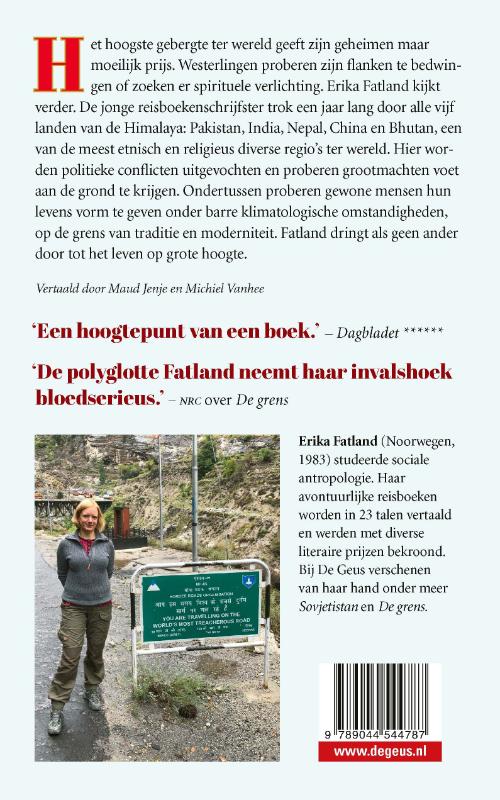 Op grote hoogte | Erika Fatland 9789044544787 Fatland, Erika De Geus Reisverhalen & literatuur Himalaya Op grote hoogte | Erika Fatland 9789044544787 Fatland, Erika De Geus Reisverhalen & literatuur Himalaya