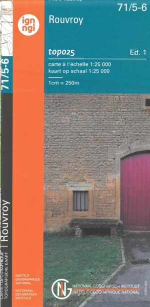 NGI-71/5-6  Rouvroy | topografische wandelkaart 1:25.000 9789462353176  Nationaal Geografisch Instituut NGI Wallonië 1:25.000  Wandelkaarten Wallonië (Ardennen)