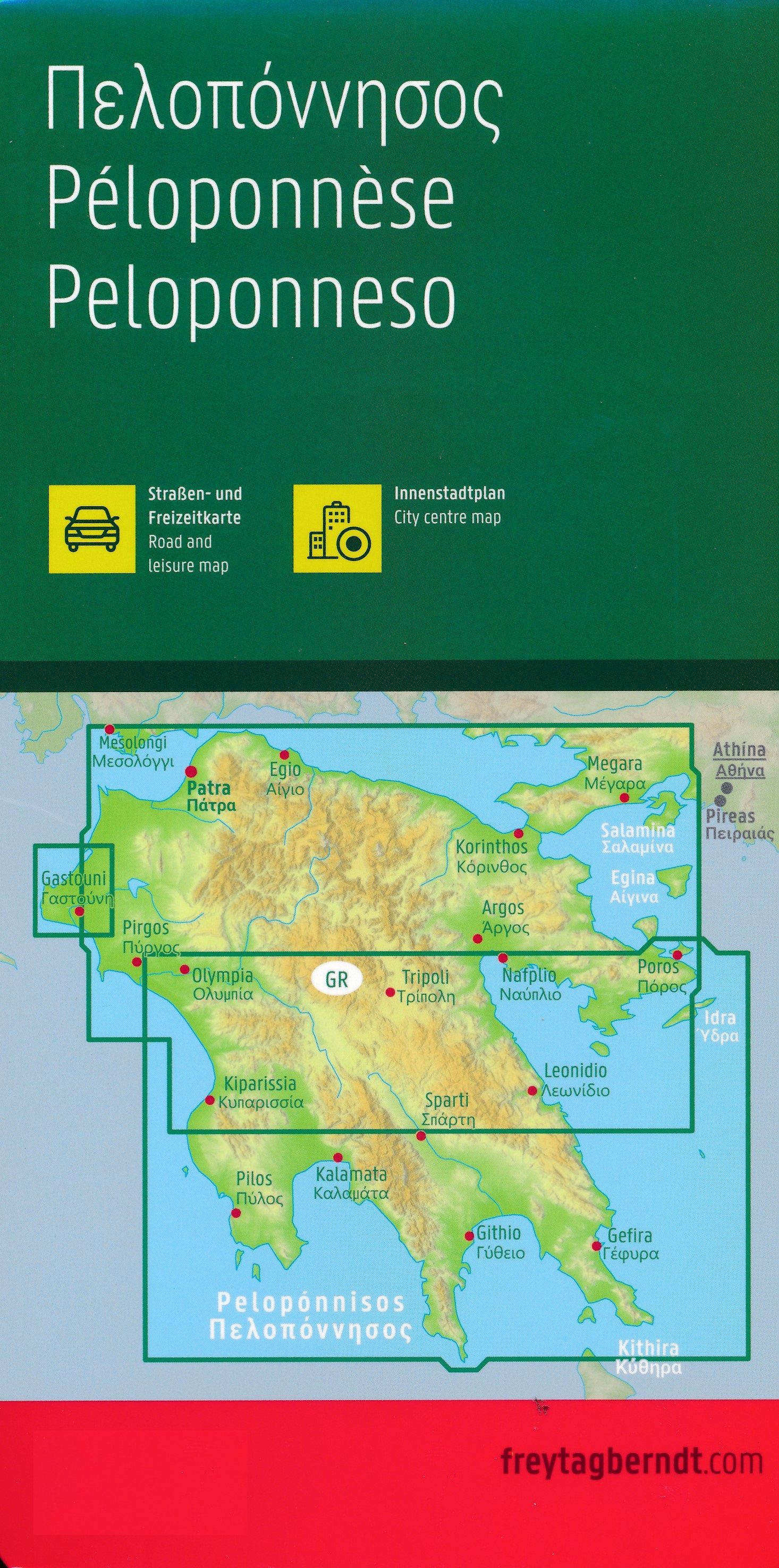Peloponnesos | autokaart, wegenkaart 1:150.000 9783707921762 Freytag & Berndt Landkaarten en wegenkaarten Peloponnesos Peloponnesos | autokaart, wegenkaart 1:150.000 9783707921762 Freytag & Berndt Landkaarten en wegenkaarten Peloponnesos