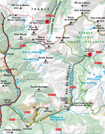 wandelkaart Bachimala, Valles de Chistau y Bielsa 1:25.000 9788480909389 Editorial Alpina Wandelkaarten Spaanse Pyreneeën wandelkaart Bachimala, Valles de Chistau y Bielsa 1:25.000 9788480909389 Editorial Alpina Wandelkaarten Spaanse Pyreneeën