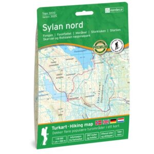 NO-3025 Sylan Nord | topografische wandelkaart 1:50.000 7046660030257  Nordeca Topo 3000  Wandelkaarten Midden-Noorwegen