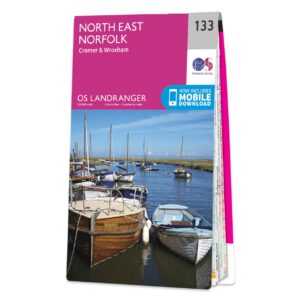 LR-133  North East Norfolk, Cromer + Wroxham | topografische wandelkaart 9780319263563  Ordnance Survey Landranger Maps 1:50.000  Wandelkaarten Oost-Engeland