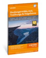 CAL-118  Hardangervidda Vest, Trolltunga & Folgefonna wandelkaart 1:50.000 9789189371538  Calazo Calazo Noorwegen zuid  Wandelkaarten Zuid-Noorwegen