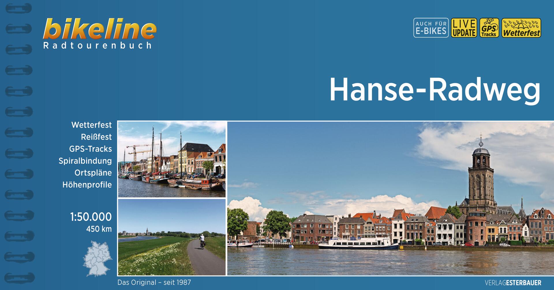 Bikeline Hanse-Radweg | fietsgids 9783711101112 Esterbauer Bikeline Fietsgidsen, Meerdaagse fietsvakanties Niederrhein, Oost Nederland Bikeline Hanse-Radweg | fietsgids 9783711101112 Esterbauer Bikeline Fietsgidsen, Meerdaagse fietsvakanties Niederrhein, Oost Nederland