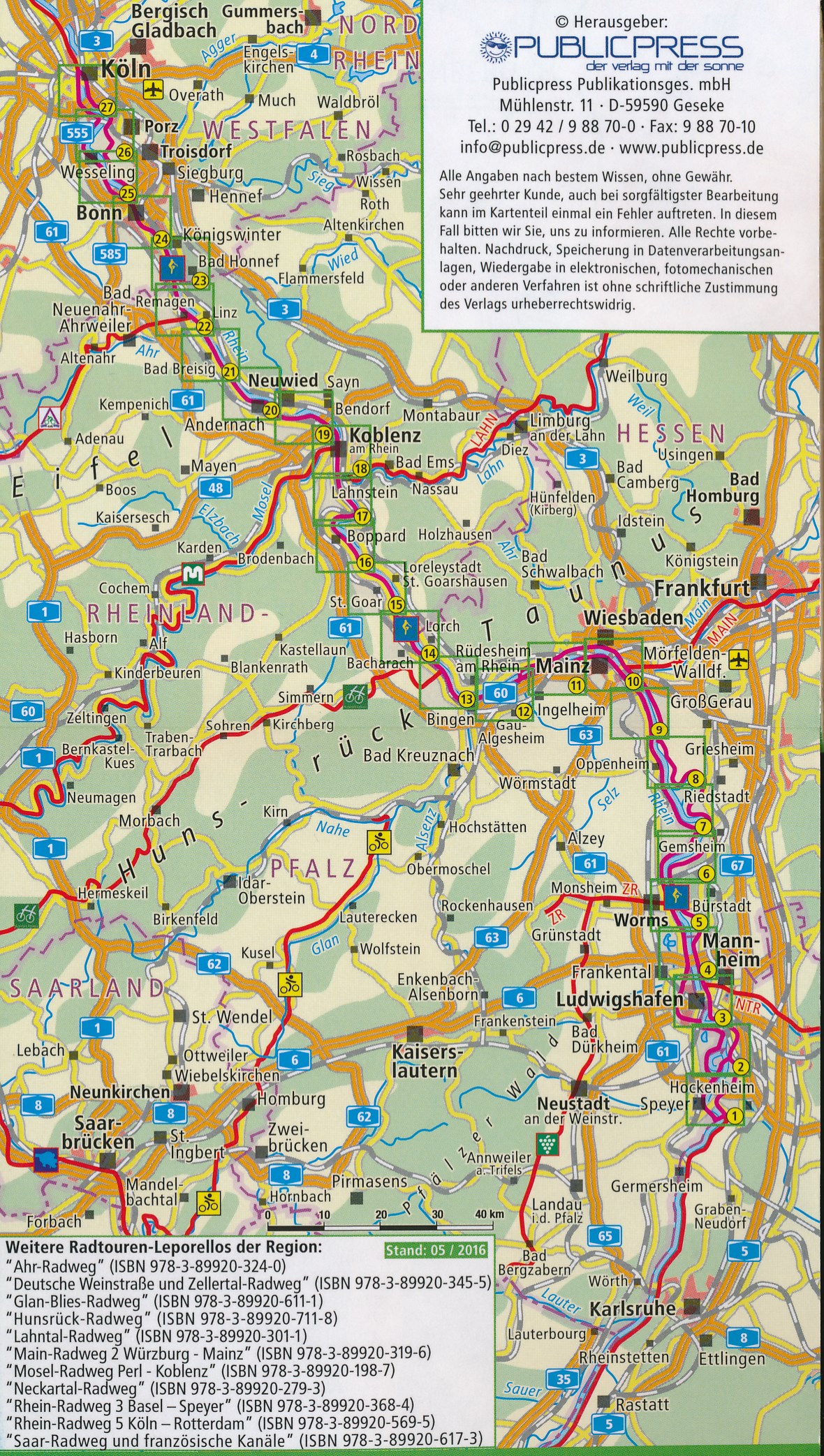 fietskaart Rhein-Radweg, deel 4 9783899203332 Publicpress Fietskaarten - mit der Sonne Fietskaarten Duitsland fietskaart Rhein-Radweg, deel 4 9783899203332 Publicpress Fietskaarten - mit der Sonne Fietskaarten Duitsland