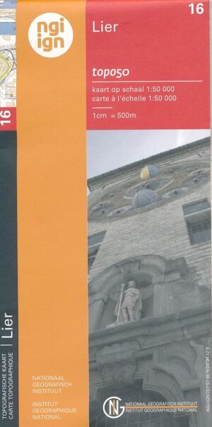 NGI-16  Lier (topografische kaart 1:50.000) 9789462351790  Nationaal Geografisch Instituut NGI Vlaanderen  Wandelkaarten Antwerpen & oostelijk Vlaanderen