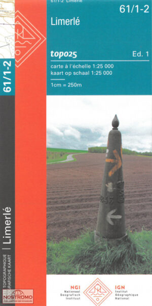 NGI-61/1-2  Limerlé, Lengeler | topografische wandelkaart 1:25.000 9789462355545  Nationaal Geografisch Instituut NGI Wallonië 1:25.000  Wandelkaarten Wallonië (Ardennen)