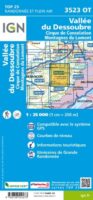wandelkaart 3523OT Vallée-du-Desoubre 1:25.000 9782758550273  IGN IGN 25 Jura (F)  Wandelkaarten Franse Jura